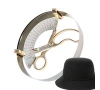 Règle de mesure de coiffe - Outil de dimensionnement de chapeau, de circonférence de précision, indicateur de courtepointe durable | Compteur de adapté à la modélisation