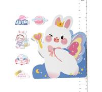Règle de mesure de la hauteur pour les, règle de hauteur | Étiquettes murales du graphique de croissance avec pendentif de lapin magnétique,65-183 cm Gauge collante amovible pour décor