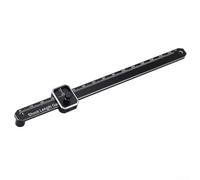 Règle de mesure de la longueur des chocs de voiture RC conçue pour les conditions hors route avec des marquages précis en mm et en pouces sur le corps en métal