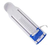 Règle de mesure de la taille des chaussures pour adultes et enfants 120-280 mm pour une mesure précise de la longueur du pied (bleu)