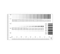 Règle de mesure de largeur de fissure - Détection de précision de 0,01 mm des défauts - Outil de mesure portable pour mesurer la largeur de fissure - Convient pour tous les professionnels, débutants