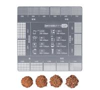 Règle de mesure de poudre de café - Outil de mesure de précision en acier inoxydable pour le degré de mouture du café, accessoires de cuisine en acier inoxydable pour préparation du café à la maison