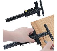 Règle de mesure de précision en alliage d'aluminium avec rail en T, outil de mesure d'angle précis, outil de charpentier, outil de traçage pratique pour charpentier, construction
