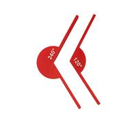 Règle de mesure des angles professionnelle - Rapporteur d'angles multifonction - Outil de mesure des mathématiques - Outil d'enseignement pour le dessin technique - Outil de géométrie pour étudiants