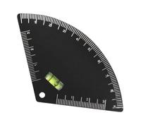 Règle de mesure des sourcils - Acier inoxydable 3.54x2.05in | Règle d'arc de haute précision avec niveau à bulle intégré, guide de symétrie pour sourcils maison et salon style
