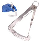Règle de mesure du matériau des dents - Règle de mesure en acier inoxydable de haute précision, outil de mesure du matériau des dents de dentiste pour outil de fabrication d'or