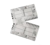 Règle de mesure en 7 étapes pour l'évaluation du rythme cardiaque et des intervalles avec rangement pratique (2pc-A)