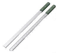 Règle de mesure en acier au manganèse de 5 mm d'épaisseur avec poignée antidérapante pour une prise en main sûre et un marquage précis (B)