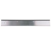Règle de mesure en acier galvanisée avec graduation en mm et bord biseauté norme d'usine 500x40x5 mm MIB WPLSM500