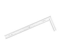 Règle de mesure en acier inoxydable robuste à angle droit à 90 degrés avec trou de suspension pour des mesures précises d'ingénierie