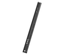 Règle de mesure en aluminium - Règle droite - Outil multifonction - Échelle transparente - Règle de sécurité multifonction avec dos antidérapant - Règle à usage multiple adaptée pour les précisions