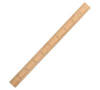 Règle de Mesure en Bambou à Double Face pour Couture, 33 CM | Portable, Légère, Usages Domestiques et Découpe Textile, pour Débutants en Couture, Finition Marron