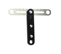 Règle de mesure en forme de T 80 mm pour les travailleurs du bois nécessitant une fonctionnalité d'écrou de verrouillage et une précision de 0 à 40 degrés