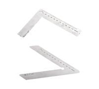 Règle de mesure ergonomique coudée pour la rédaction technique et la construction 45° 90° Options Règle en acier inoxydable résistant