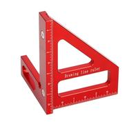 Règle de mesure et de marquage de précision pour le travail du bois - Règle coulissante en aluminium pour une conversion précise des mesures et de la Grande-Bretagne