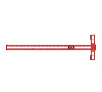 Règle de mesure et de marquage de précision pour le travail du bois Règle coulissante en aluminium pour des conversions métriques et britanniques précises