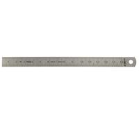 Règle de mesure flexible en acier inoxydable chromé mat avec graduation en mm extra fine 1000x18x0,5 mm Limit MLF1000