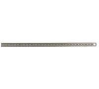 Règle de mesure flexible en acier inoxydable chromée satinée graduation en mm extra fine CE Classe II 2000x18x0,5 mm MIB LFL2000