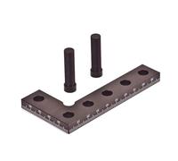 Règle de mesure métrique en forme de L en alliage d'aluminium - Outil de traçage à angle carré à 90 degrés avec finition anodisée rouge usinée CNC et fonctionnalité de recherche