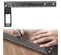 Règle de mesure multi-angle 3D carrée 2024 nouvel angle de combinaison universel, 45/90 degrés, multifonctionnel, règle à angle droit pour mesurer et dessiner avec précision (1 pièce)
