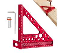 Règle de mesure multi-angle 3D - Équerre de charpentier de précision, jauge de cadre durable, niveau de disposition précis, outil de traçage professionnel | Appareil de mesure de fabrication de meuble
