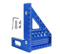 Règle de mesure multi-angle 3D, rapporteur carré multi-angle 3D | Règle de traçage de haute précision en d'aluminium,Outil de mesure de disposition, règle carrée de selle pour un marquage précis, i