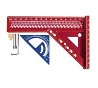 Règle de mesure multi-angle en aluminium pour le travail du bois et le marquage des métaux sur les surfaces en bois et métal