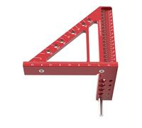 Règle de mesure multi-angles, équerre de charpentier, règle de mesure à angle droit avec goupille d'angle - Règle triangulaire à onglet rapporteur carré, marquage de précision, mesure et ingénierie
