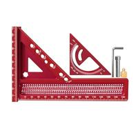 Règle de mesure multi-angles pour le travail du bois et des métaux - Marquage précis sur diverses surfaces - Outil long en aluminium