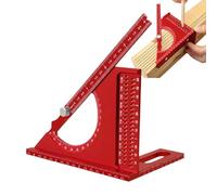 Règle de mesure multi-angles, rapporteur triangulaire de charpentier multi-angles - Jauge de marquage de précision ergonomique, outil de mesure multifonctionnel pour menuisier pour travaux manuels de
