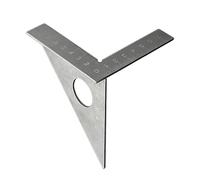 Règle de mesure multi-angles, rapporteurs carrés 45/90 degrés, lignes de dessin, onglets triangulaires, rapporteur en T