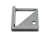 Règle de mesure multifonction en aluminium pour le travail du bois avec angles de 45 et 90 degrés, outil de précision de marquage, jauge ergonomique