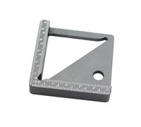 Règle de mesure multifonction en aluminium pour le travail du bois avec des angles de 45 et 90 degrés pour marquer des précisions
