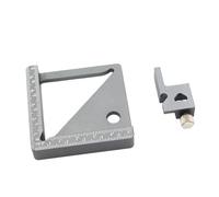 Règle de mesure multifonction en aluminium pour le travail du bois avec des angles de 45 et 90 degrés pour marquer des précisions