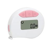 Règle de mesure numérique à trois jauges avec écran LCD facile à lire, aimant puissant, mécanisme de retrait et double échelle cm/in pour les tâches de précision (rose)