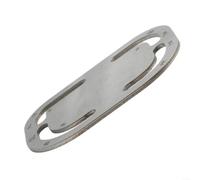 Règle de mesure pour bracelet en cuir en acier inoxydable avec angle arrondi et jauge de queue pour la précision de la taille du bracelet de montre (B)