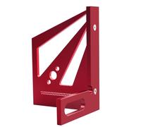 Règle De Mesure Pour Le Travail Du Bois, Rapporteur Carrée 22,5/30/45/60/67,5 Degrés, Dessin Charpentier D'ingénieur-Métrique Rouge