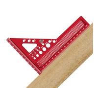 Règle de mesure pour le travail du bois - Règle triangulaire en aluminium 3D - Outil de haute précision pour menuisier