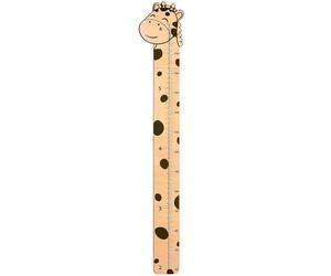 Règle de mesure suspendue - Tableau de croissance de la hauteur du bébé de 24 cm, configuration | Règle de mesure de la croissance des dessins animés d'animaux avec facilité, tableau mural
