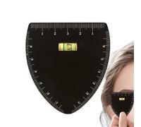 Règle de mise en forme des sourcils : outil de mesure professionnel en acier inoxydable, guide de gabarit pour symétriques, kit indispensable pour les maquilleurs | Portable pour une utilisation dans