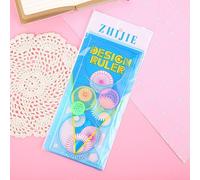 Règle De Modèle De Géométrie De Dessin Polyvalent 1 Pièce Fournitures D'enseignement Pour Étudiants Fabrication Exquise Assurance Qualité