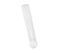 Règle de modèle géométrique d ' art professionnel règle de dessin en acrylique transparent avec marques de mesure pour projet d ' artisanat d ' esquisse en acrylique transparent