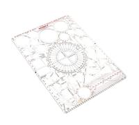 Règle De Modèle Multi-En 1 Avec Isocles, Triangle Trapézoïdal, Rapporteur De Parallèle, Pentagones, Hexagones Quadricaraux