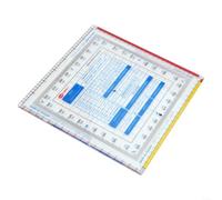 Règle de navigation aéronautique en plastique, outil de dessin multifonction avec fonction de compas pour vecteurs, outil de mesure précis pour étudiants et charpentiers, 14 x 14,5 cm