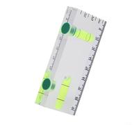 Règle de niveau en acrylique à petit facteur de forme avec indicateurs à bulles haute visibilité pour une vérification rapide et répétable des angles (95 x 40 x 14 mm)