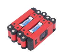 Règle de niveau pliable de 28 pouces, outil de nivellement pliant avec 4 ampoules à bulle, outil de mesure en alliage d’aluminium de haute précision pour tuyaux, escaliers et