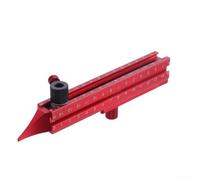 Règle de nivellement de plafond, 4 côtés magnétique en alliage d'aluminium pour le travail du bois, mesure multi-angle, 180 mm, rouge (type B)