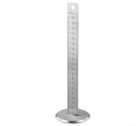 Règle de nivellement en acier inoxydable avec trou de suspension pour un rangement pratique et des travaux de pose de carrelage sur site