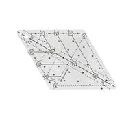 Règle de Patchwork en acrylique, modèle de couture à 60 degrés pour l ' artisanat et les modèles