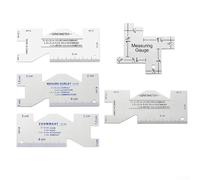 Règle de patchwork, règle de mesure de matelassage pour la découpe de tissu, la fabrication de patrons pour les amateurs de couture et d'artisanat (B-double face)